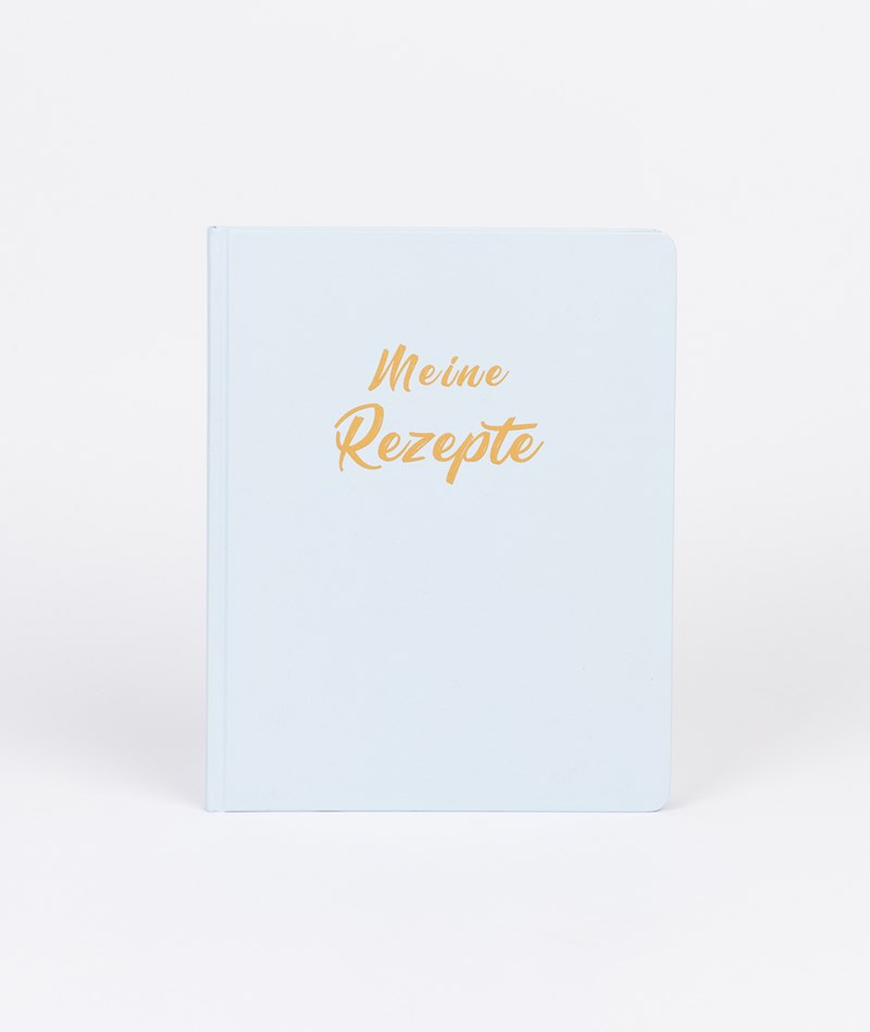 Kauf Dich Glücklich YUNA Meine Rezepte Notizbuch (DIN A4) Hellblau