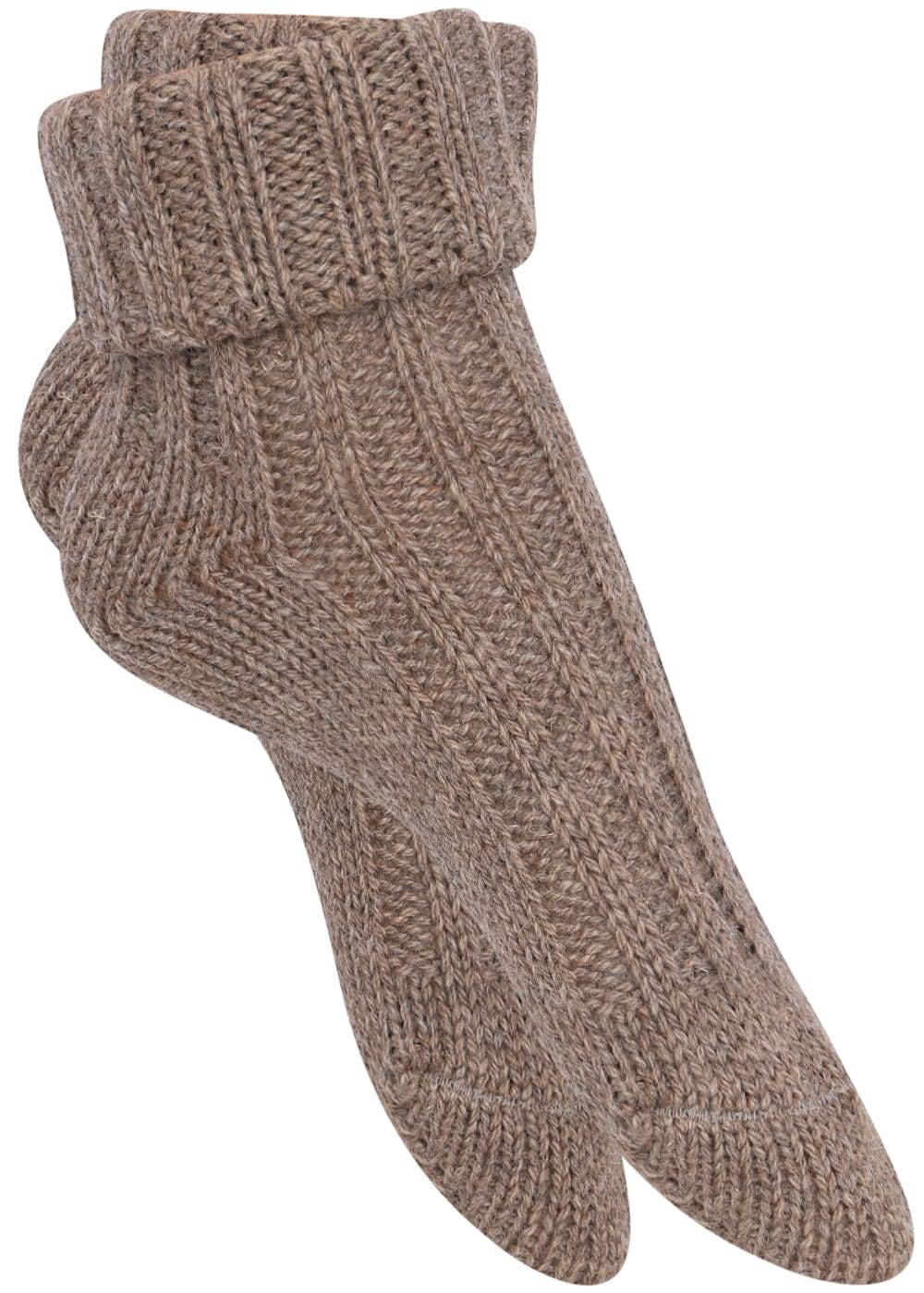 KB Socken Alpakasocken Mit Umschlag Dickgestrickt - 2 Paar