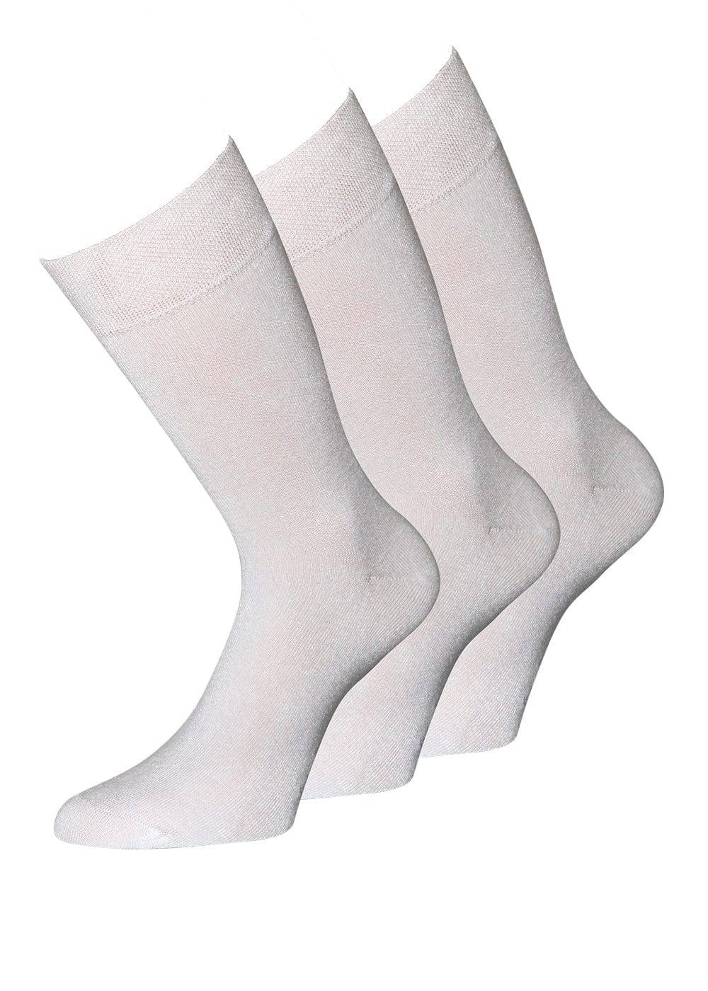 KB Socken Bambussocken Damen Socken Arztsocken weiß - 6 Paar