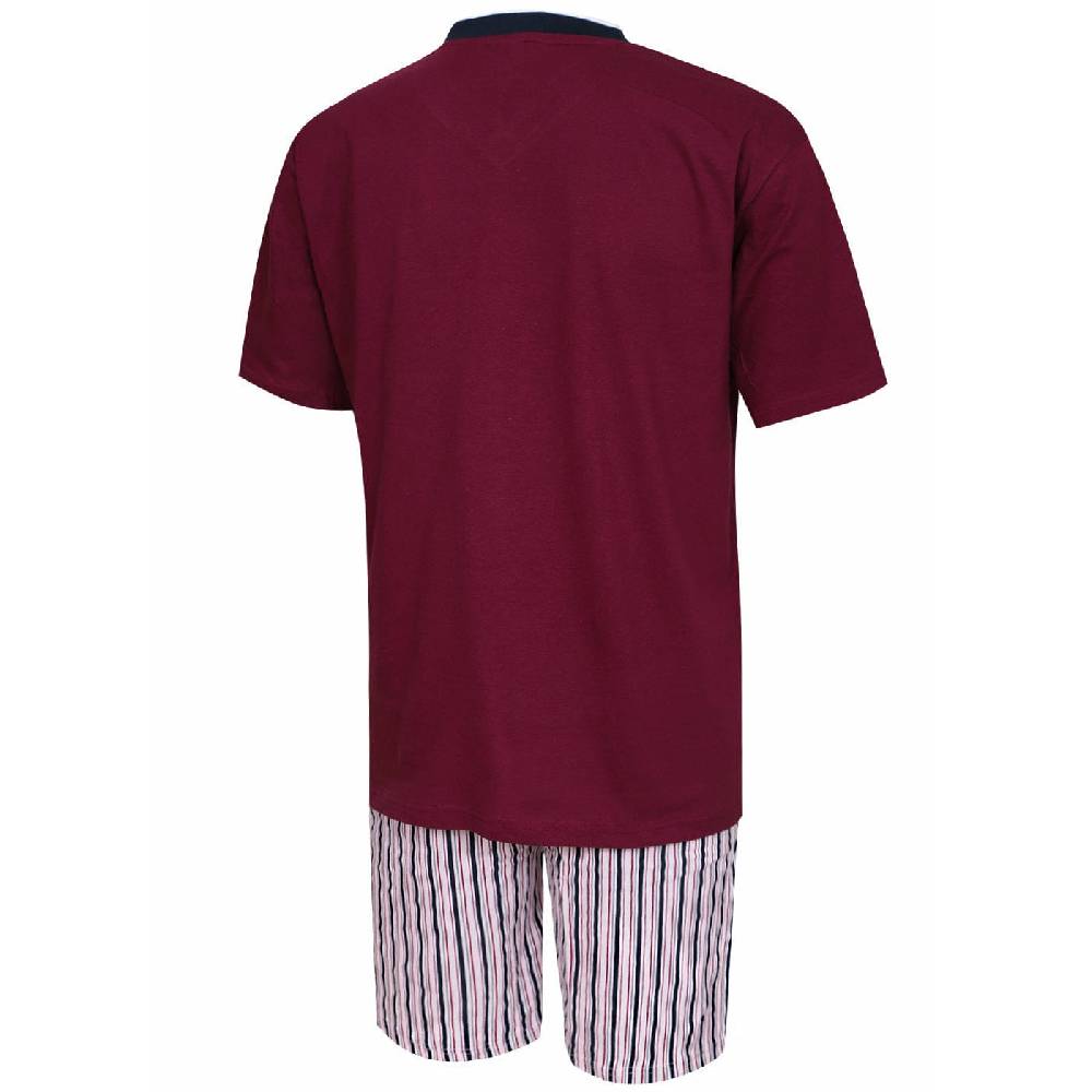 KB Socken Herren Schlafanzug Kurz In Rot - 100% Baumwolle