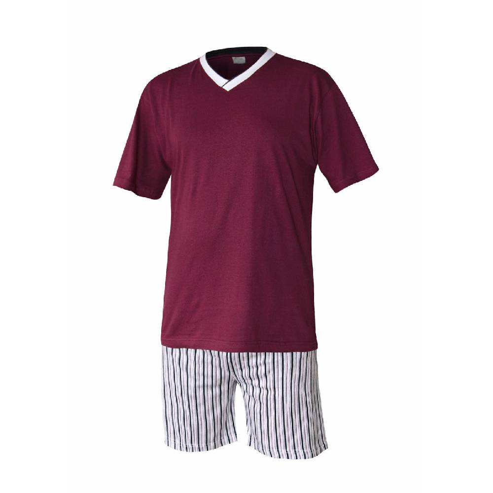 KB Socken Herren Schlafanzug kurz in rot - 100% Baumwolle