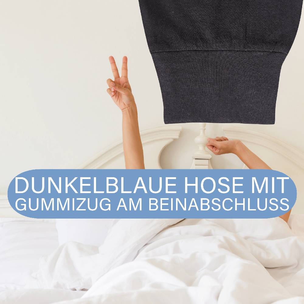 KB Socken Herren Schlafanzug Lang Blau - 100% Baumwolle