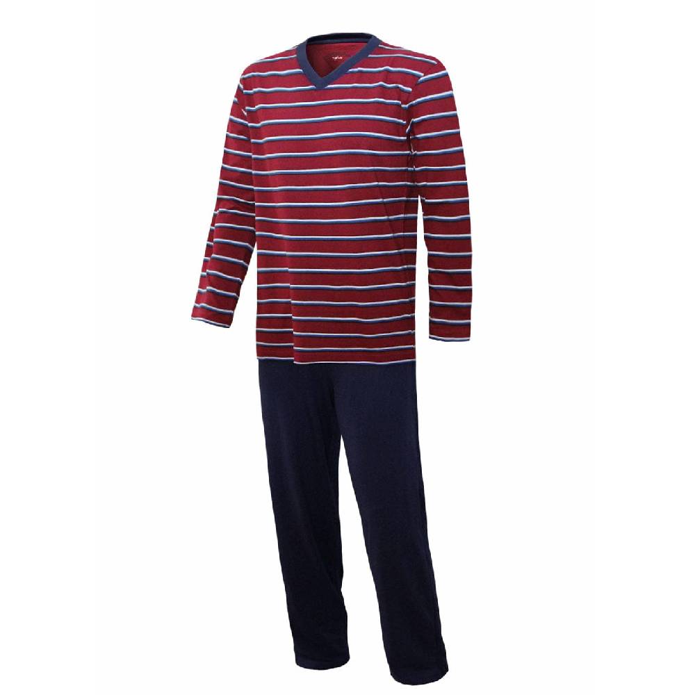KB Socken Herren Schlafanzug lang gestreift - 100% Baumwolle