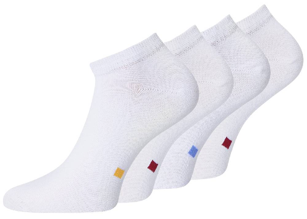 KB Socken Herren Sneakersocken weiß mit Sortierpunkt - 8 Paar