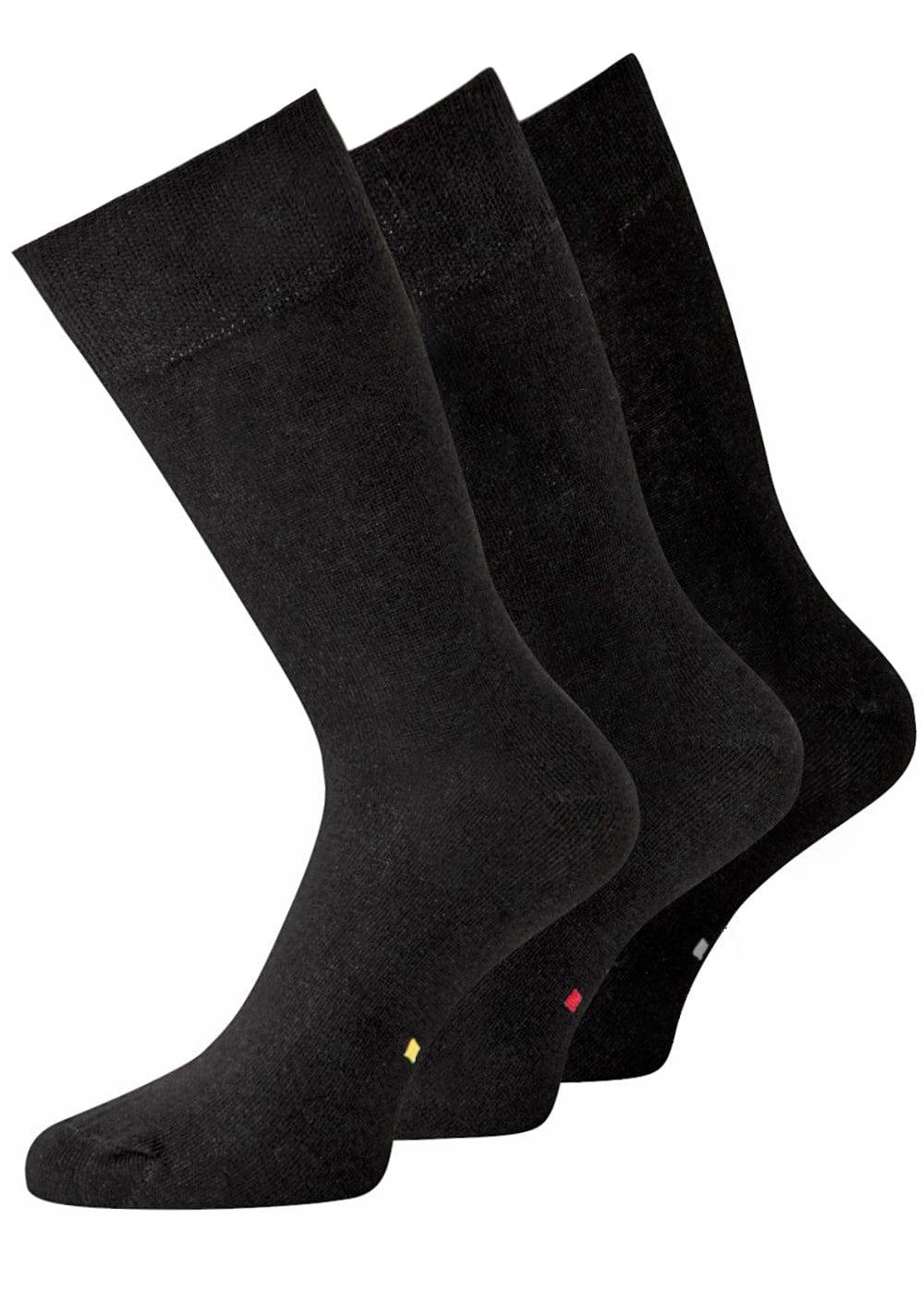 KB Socken Herrensocken Schwarz mit Sortierpunkt - 3 Paar
