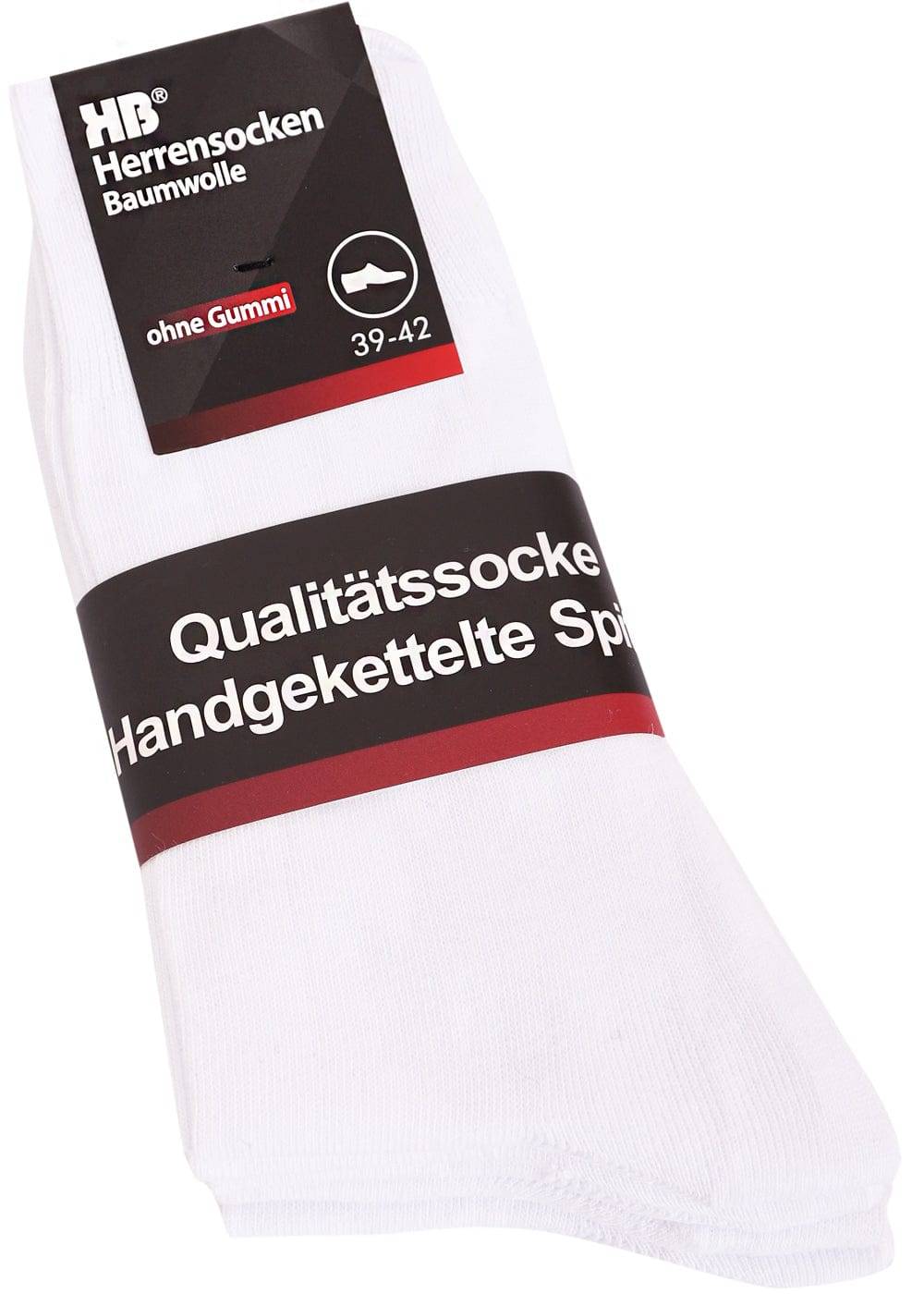 KB Socken Herrensocken Weiß - Diabetiker Geeignet - 10 Paar