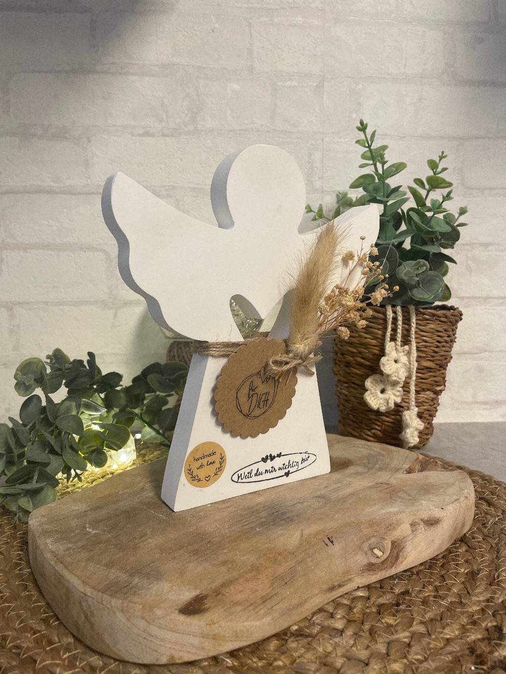 KB Socken Deko Engel Mit Herzloch