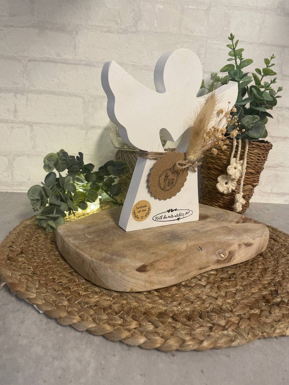 KB Socken Deko Engel Mit Herzloch