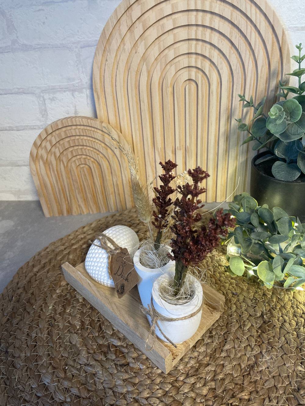 KB Socken Deko Herz Mit Vase Handmade