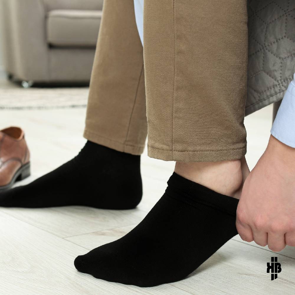 KB Socken Herren Sneakersocken Schwarz - 10 Paar