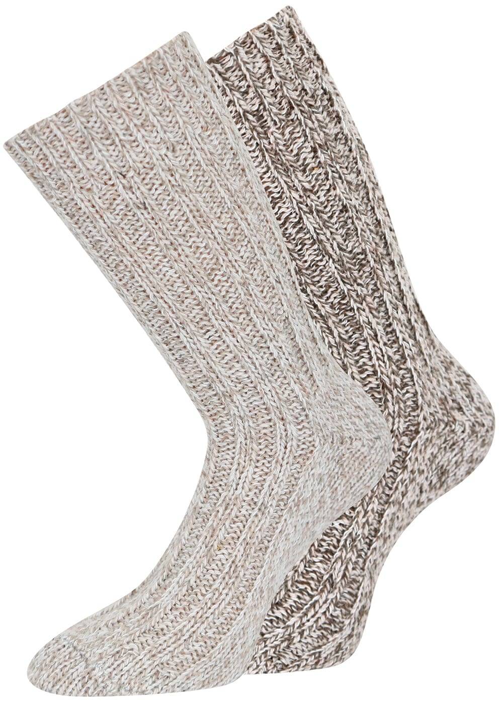 KB Socken Norwegersocken Beige - 2 Paar