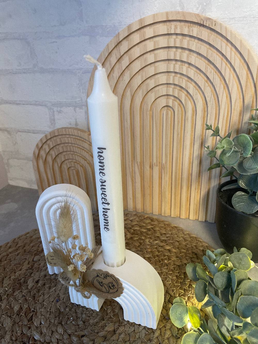 KB Socken Regenbogen Mit Kerze