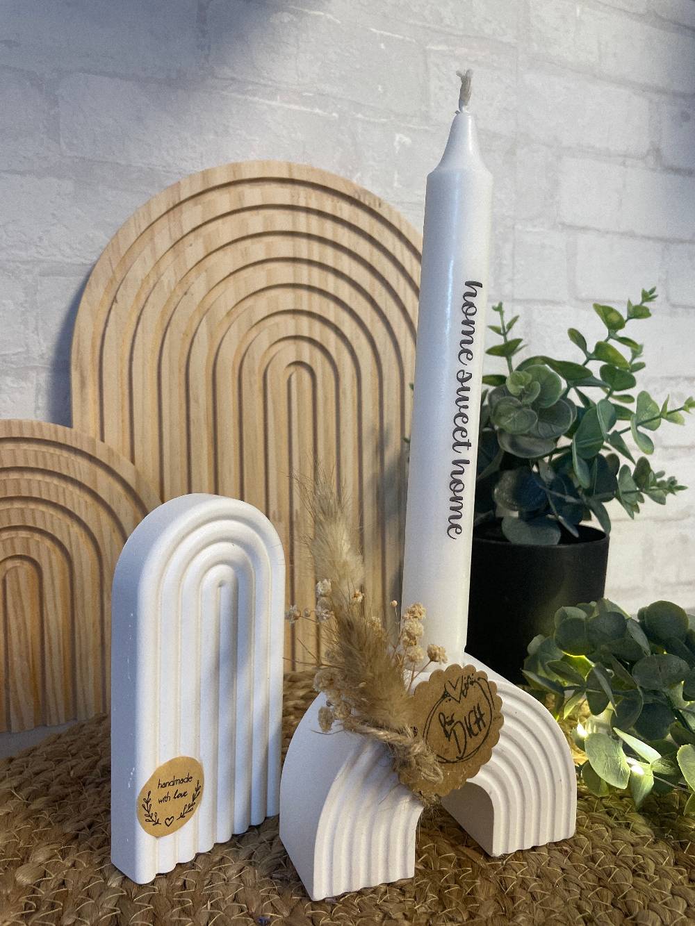 KB Socken Regenbogen Mit Kerze