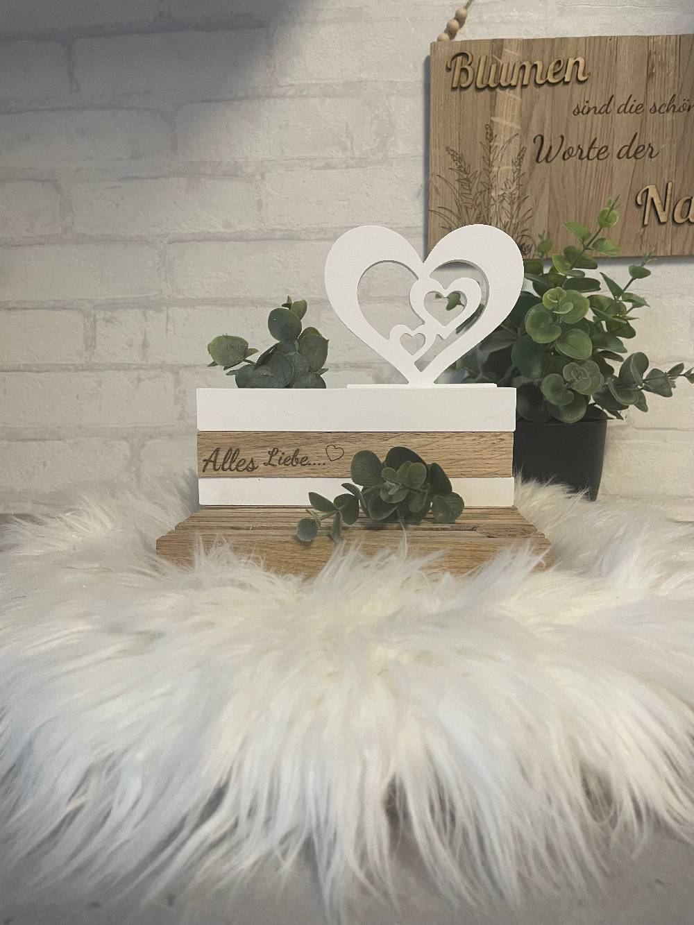 KB Socken Keraflott Einschieber Mit Klötzchen – Variante, Sockelleiste Für Einschieber , Wohndeko, Deko Aesthetic, Geschenke, Häuserloop, Herz, Haus