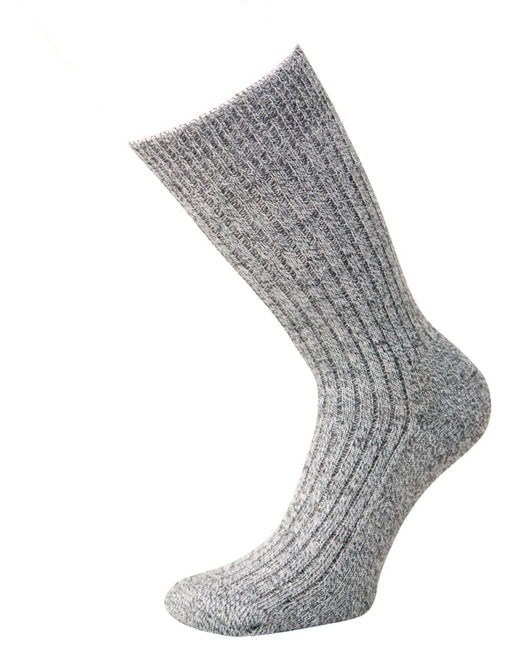 KB Socken Norwegersocken Frotteesohle Graumeliert - 3 Paar