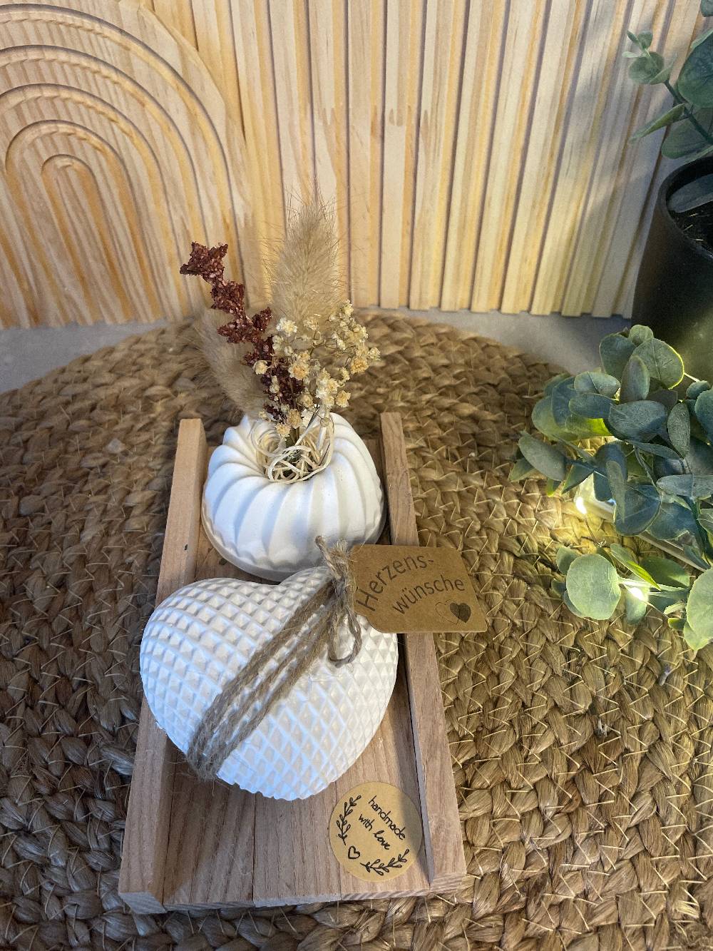 KB Socken Tablett Set Mit Pustekuchen Und Herz-Geschenk Set Damen Handmade