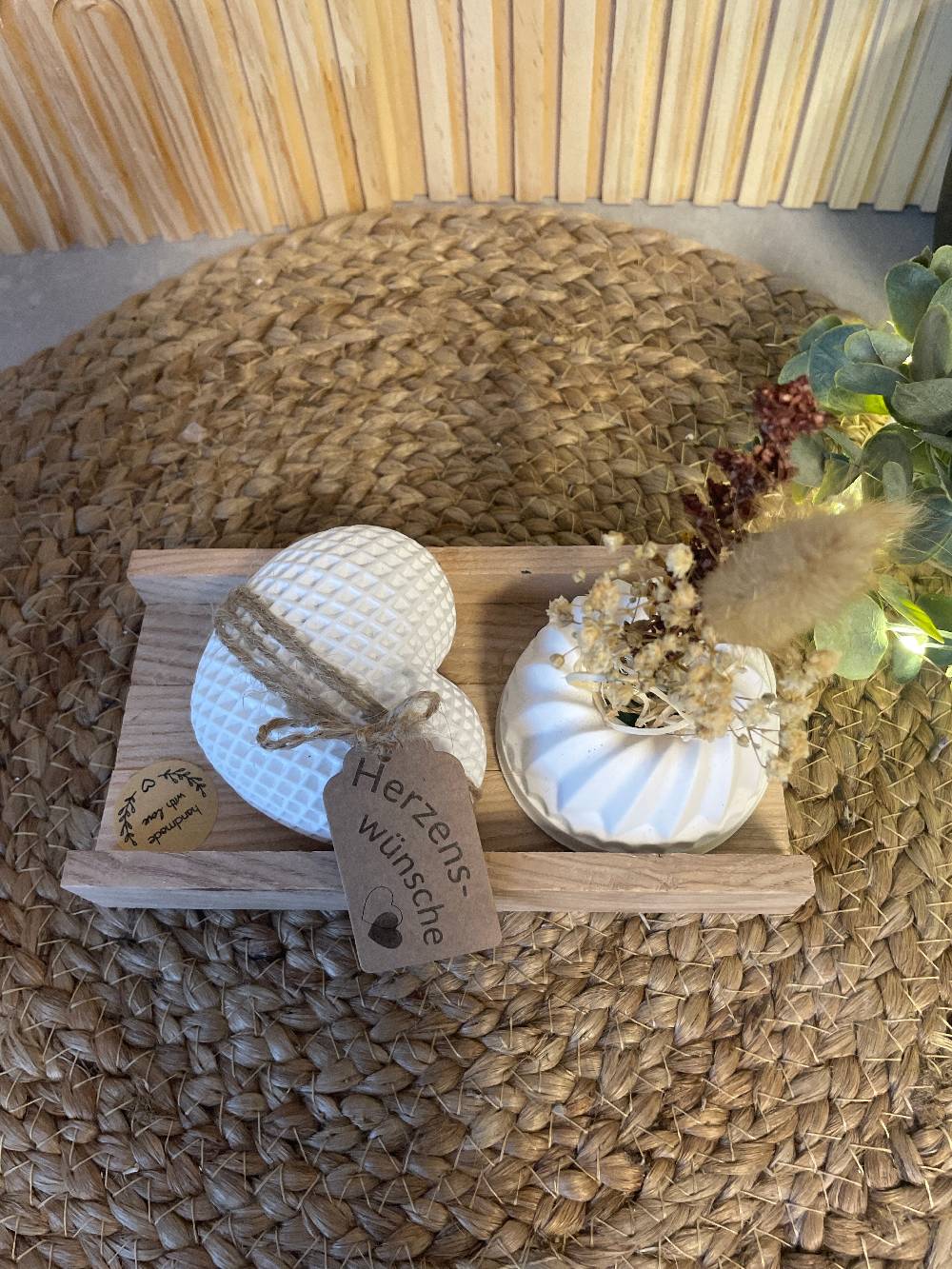 KB Socken Tablett Set Mit Pustekuchen Und Herz-Geschenk Set Damen Handmade