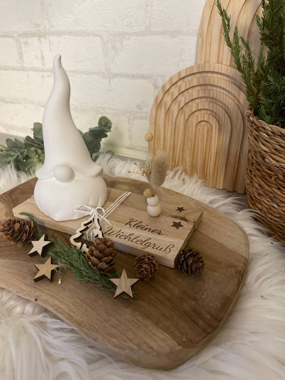 KB Socken Wichtel Geschenk Deko , Wichtelgruss, Geschenkidee, Weihnachten, Advents Deko, Weihnachtsgeschenk Frau, Reliefgiesspulver, Wichtelgeschenk