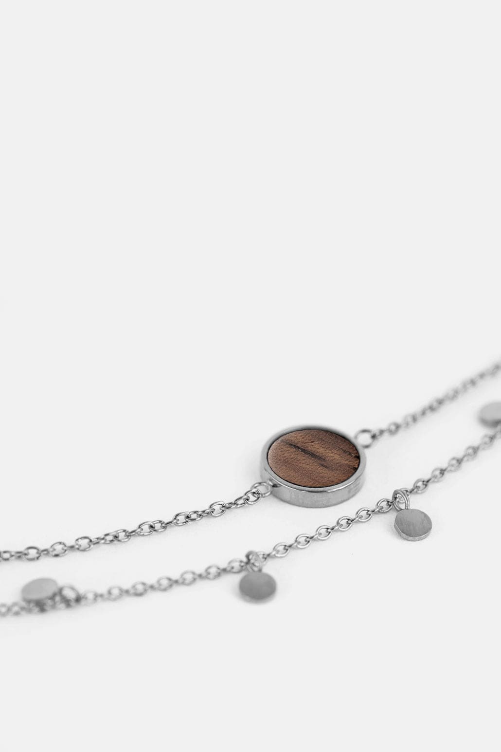 Kerbholz CIRCLE DOUBLE BRACELET Walnuss