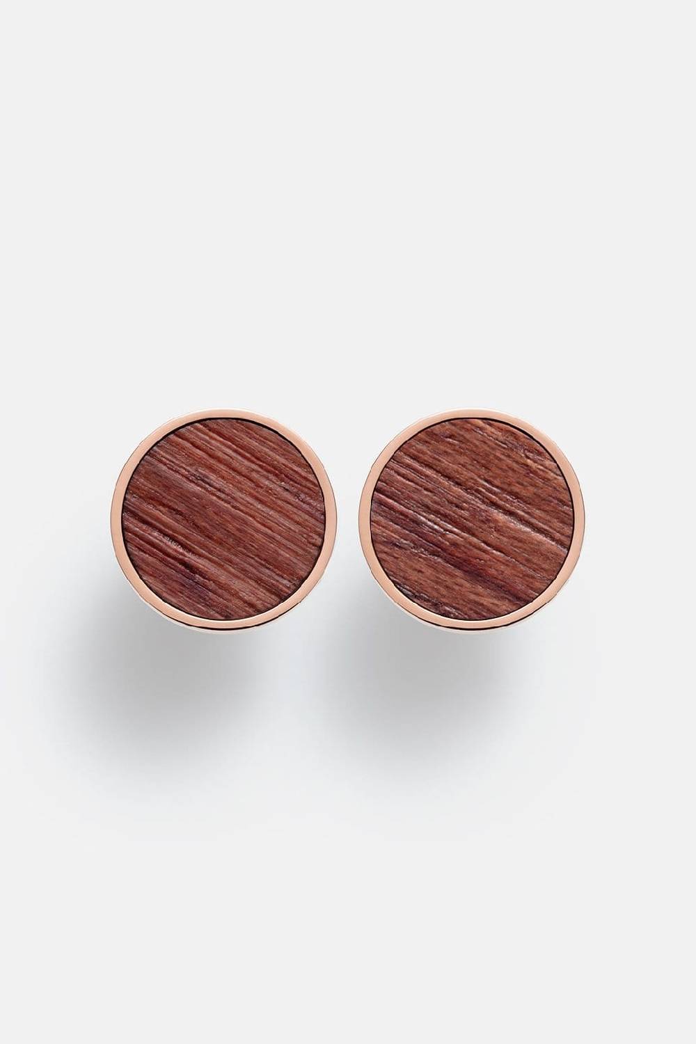 Kerbholz CIRCLE EARRING Rosenholz