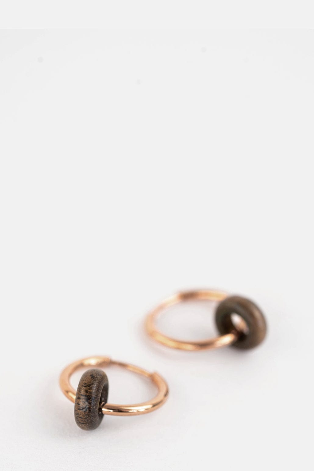 Kerbholz DONUT EARRING Walnuss