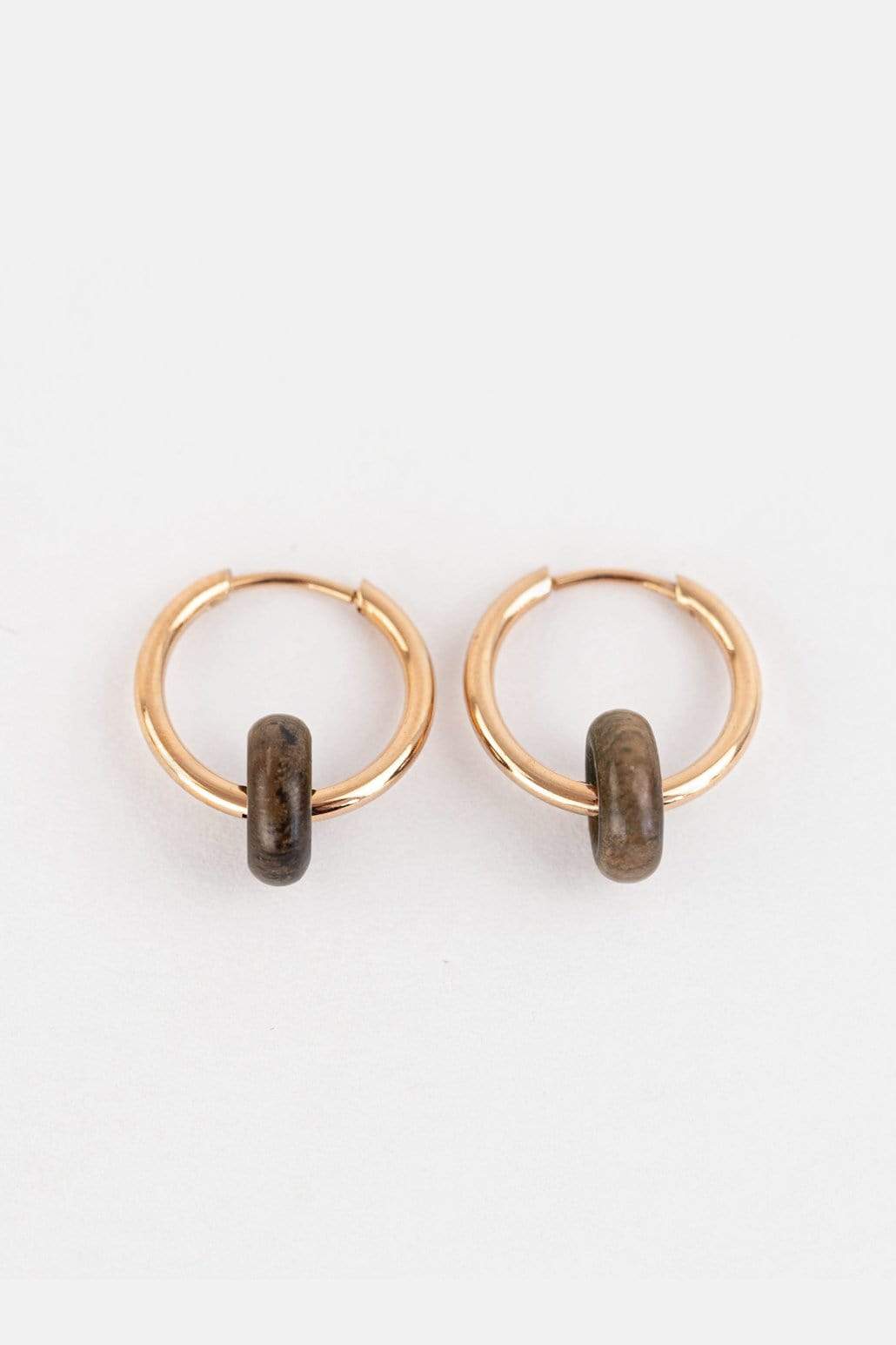 Kerbholz DONUT EARRING Walnuss