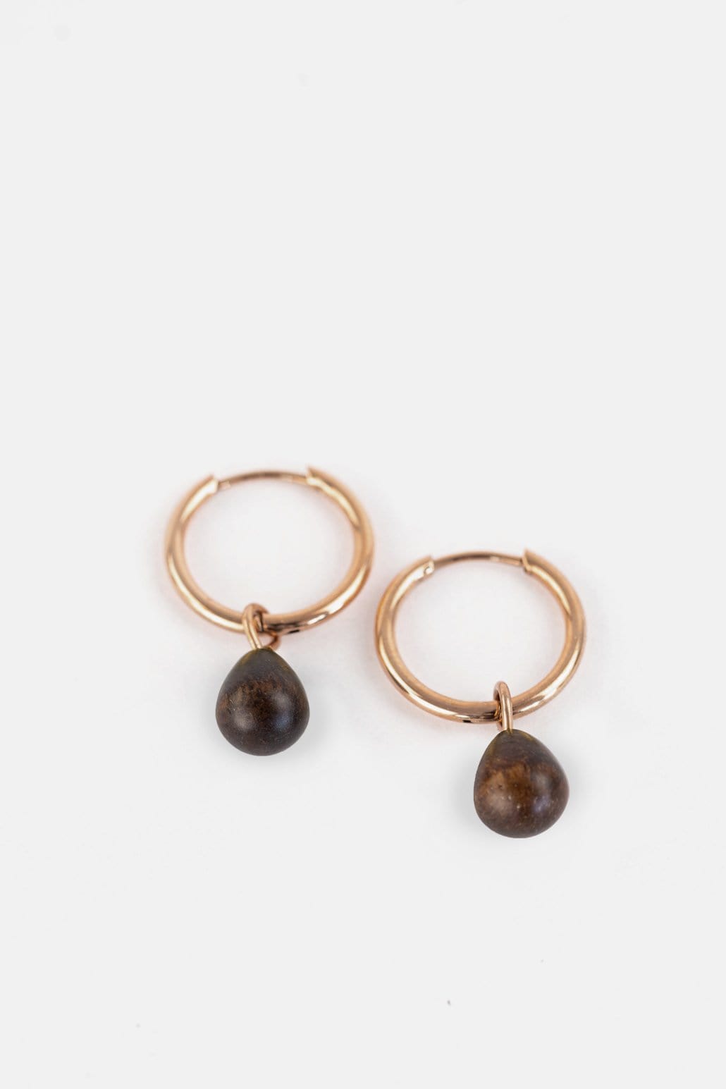 Kerbholz DROP EARRING Walnuss