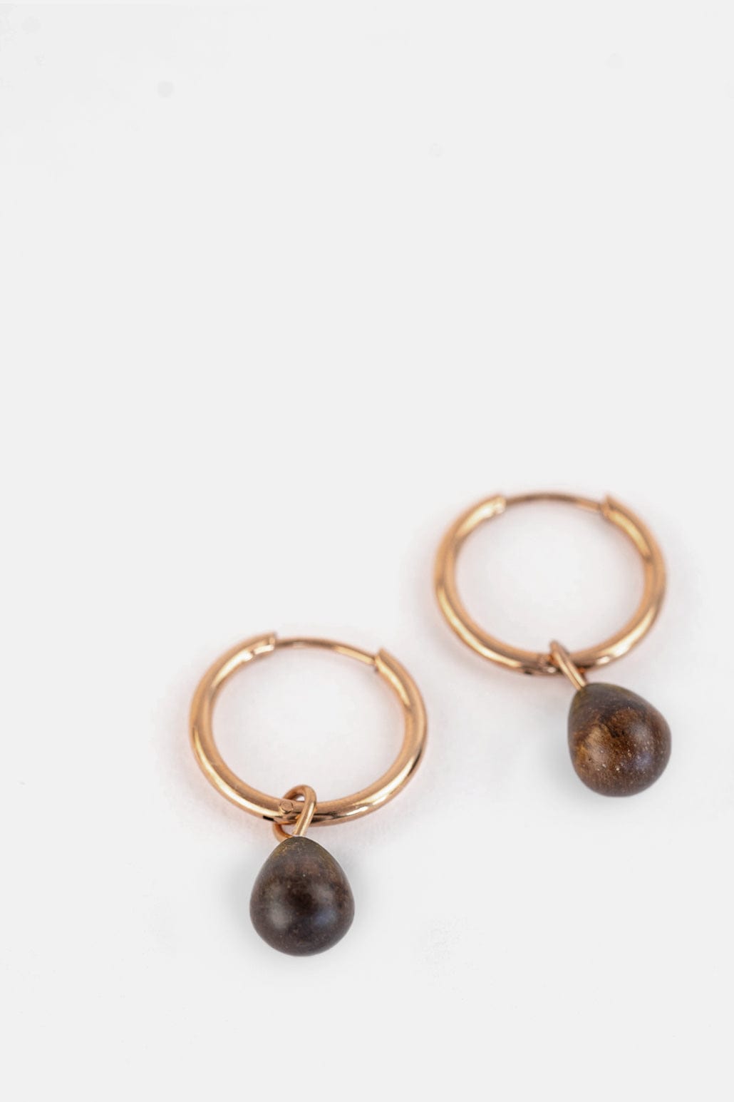 Kerbholz DROP EARRING Walnuss