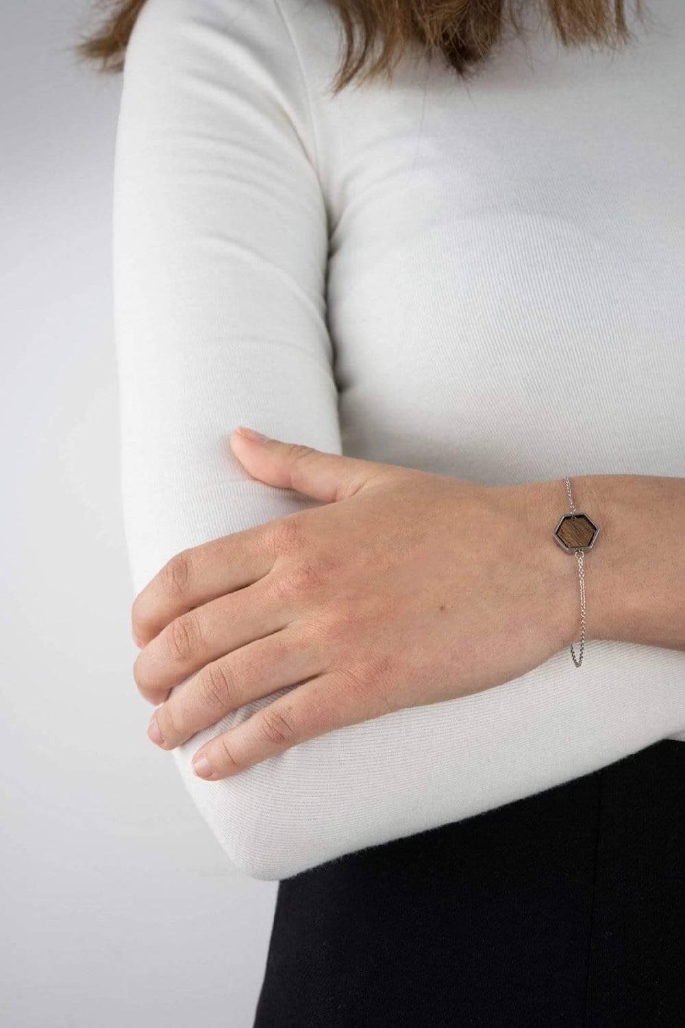 Kerbholz HEXA BRACELET Walnuss