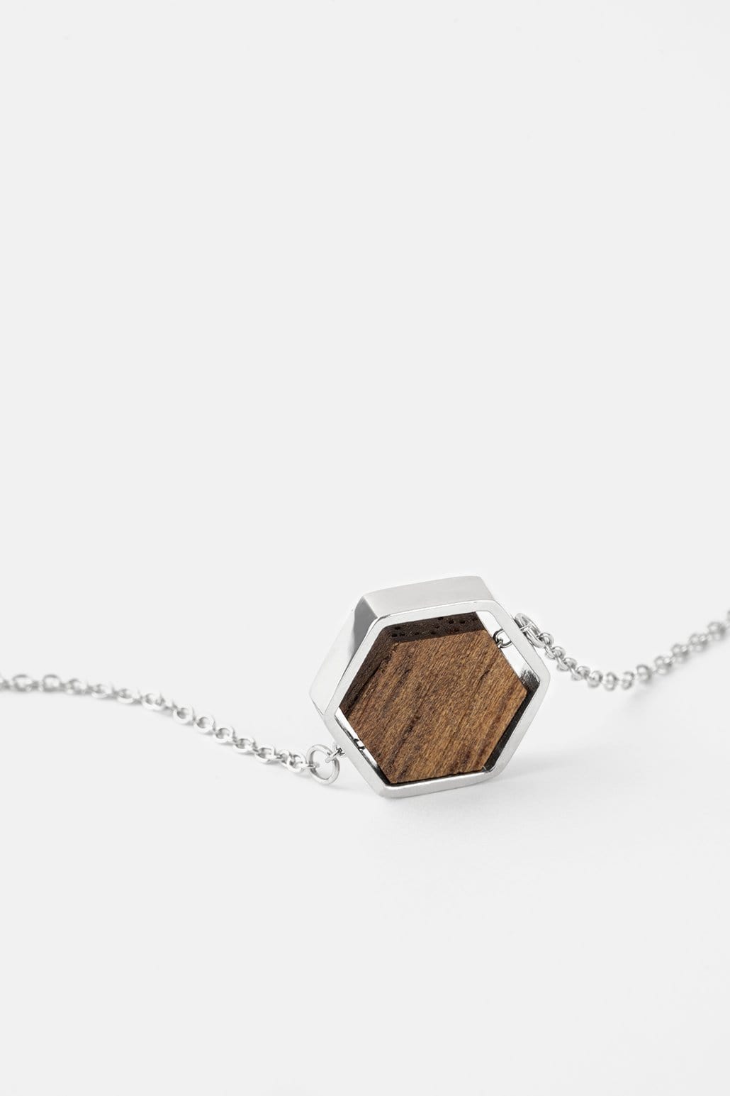 Kerbholz HEXA NECKLACE Walnuss