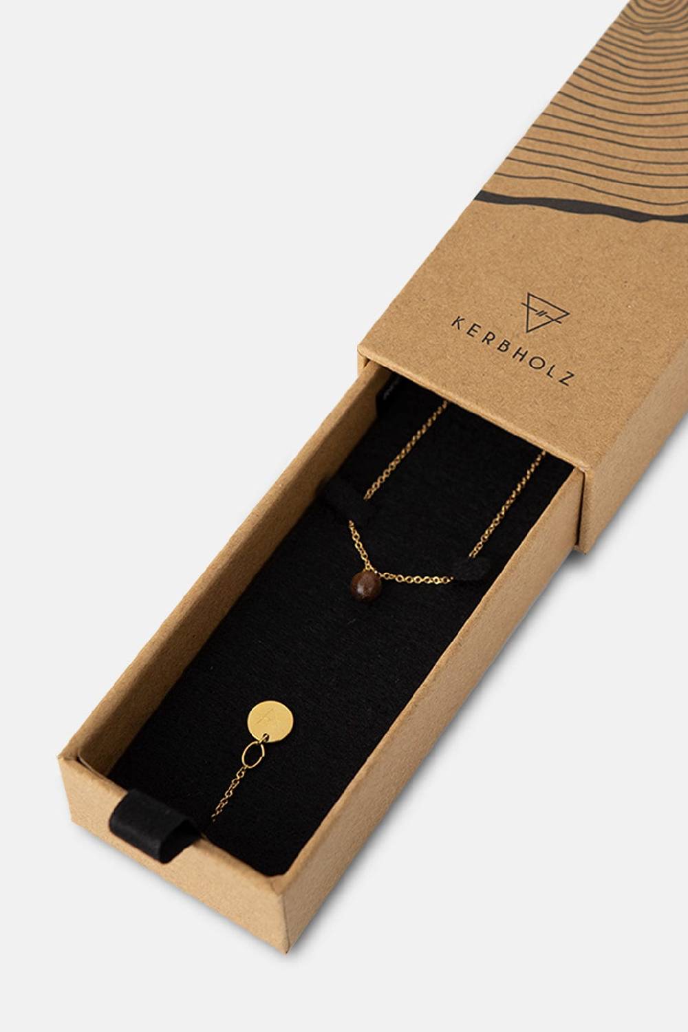 Kerbholz PEARL NECKLACE Walnuss