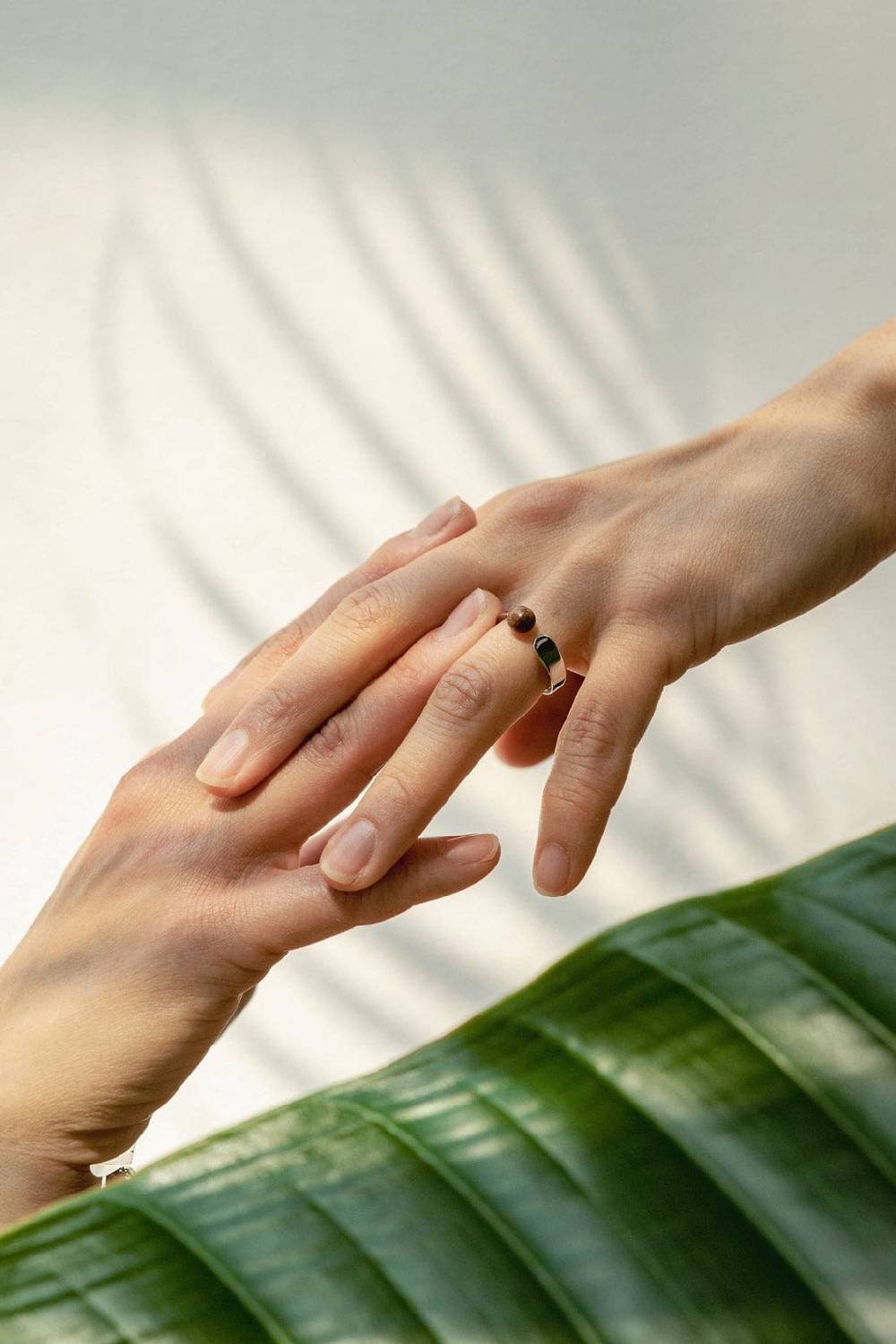 Kerbholz PEARL RING Walnuss