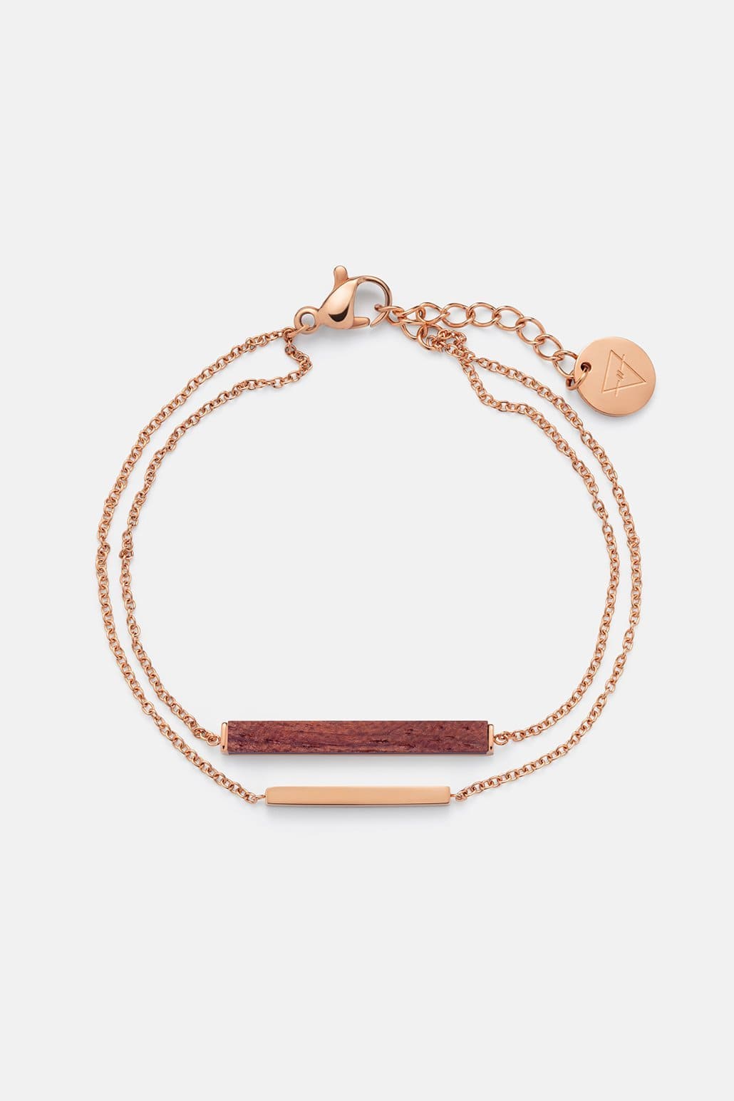 Kerbholz RECTANGLE BRACELET Rosenholz