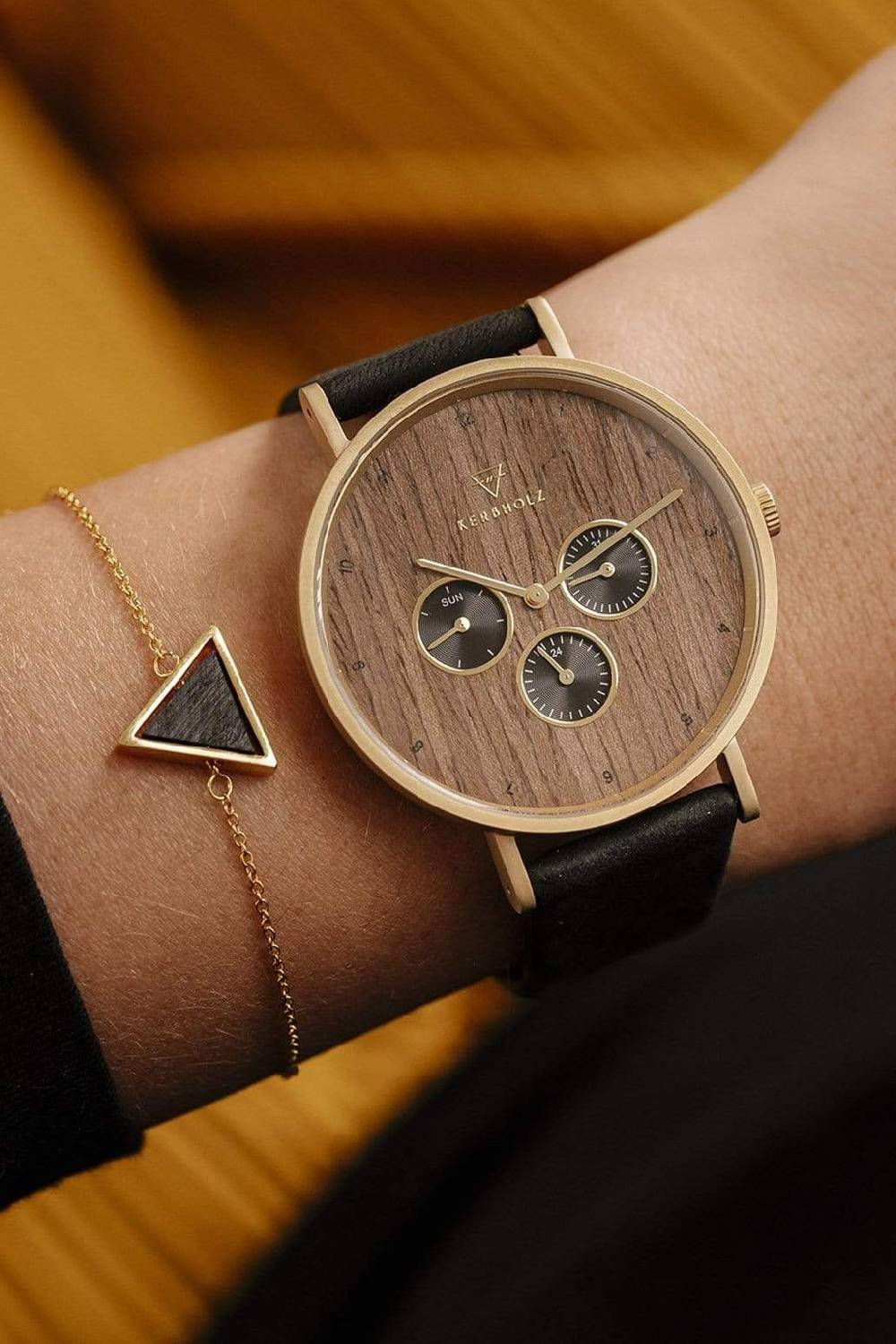 Kerbholz TRIANGLE BRACELET Sandelholz