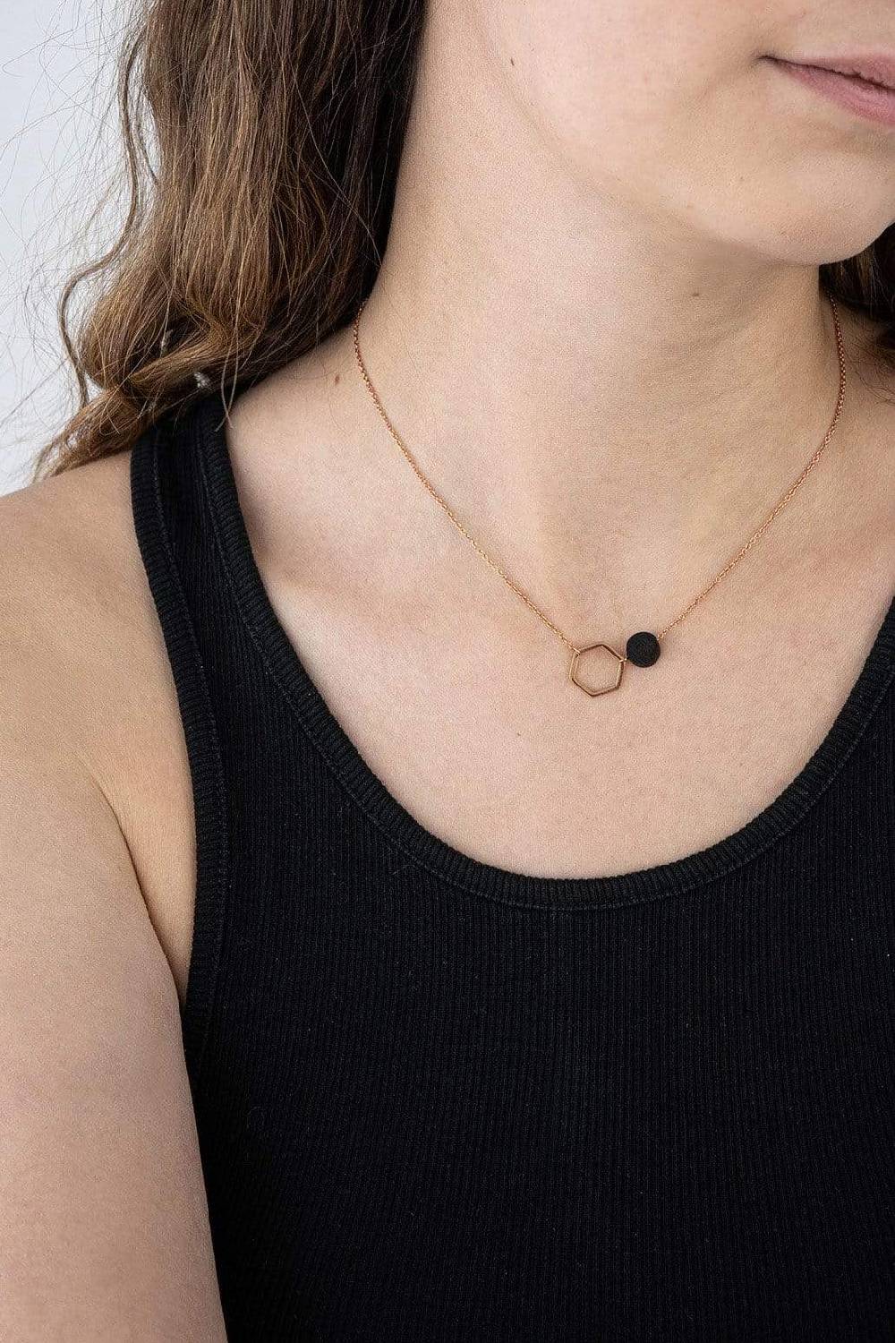 Kerbholz TWIN NECKLACE Walnuss