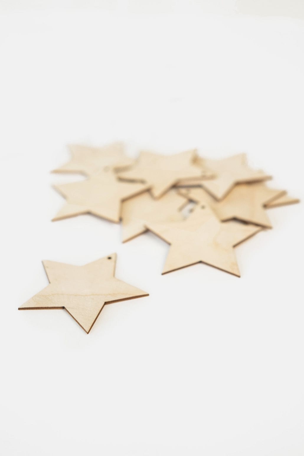 Kerbholz Sterne Anhänger Set Alp Edition Birkenholz