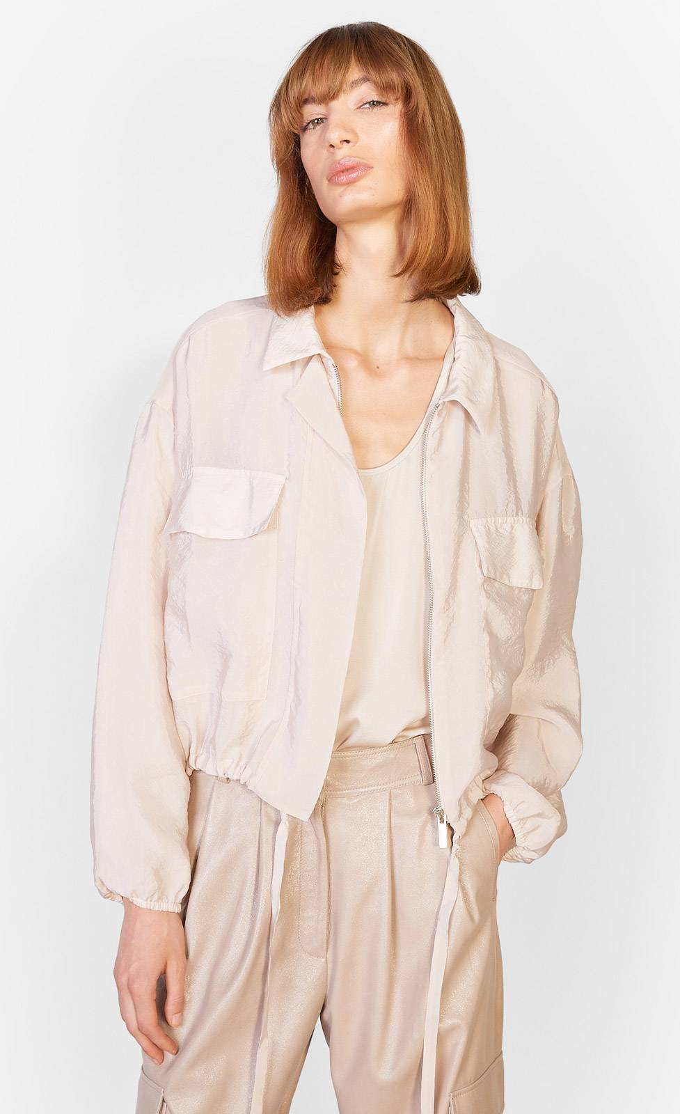 Kiefermann Alana Leichte Jacke In Crinkle-Seidenoptik