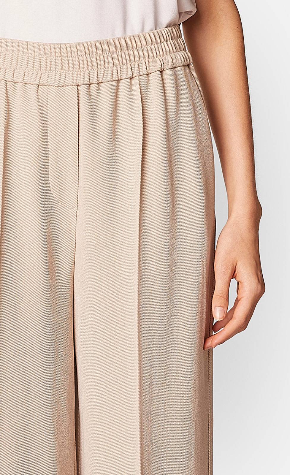 Kiefermann Alice Fließende, Weite Hose In Twill-Optik