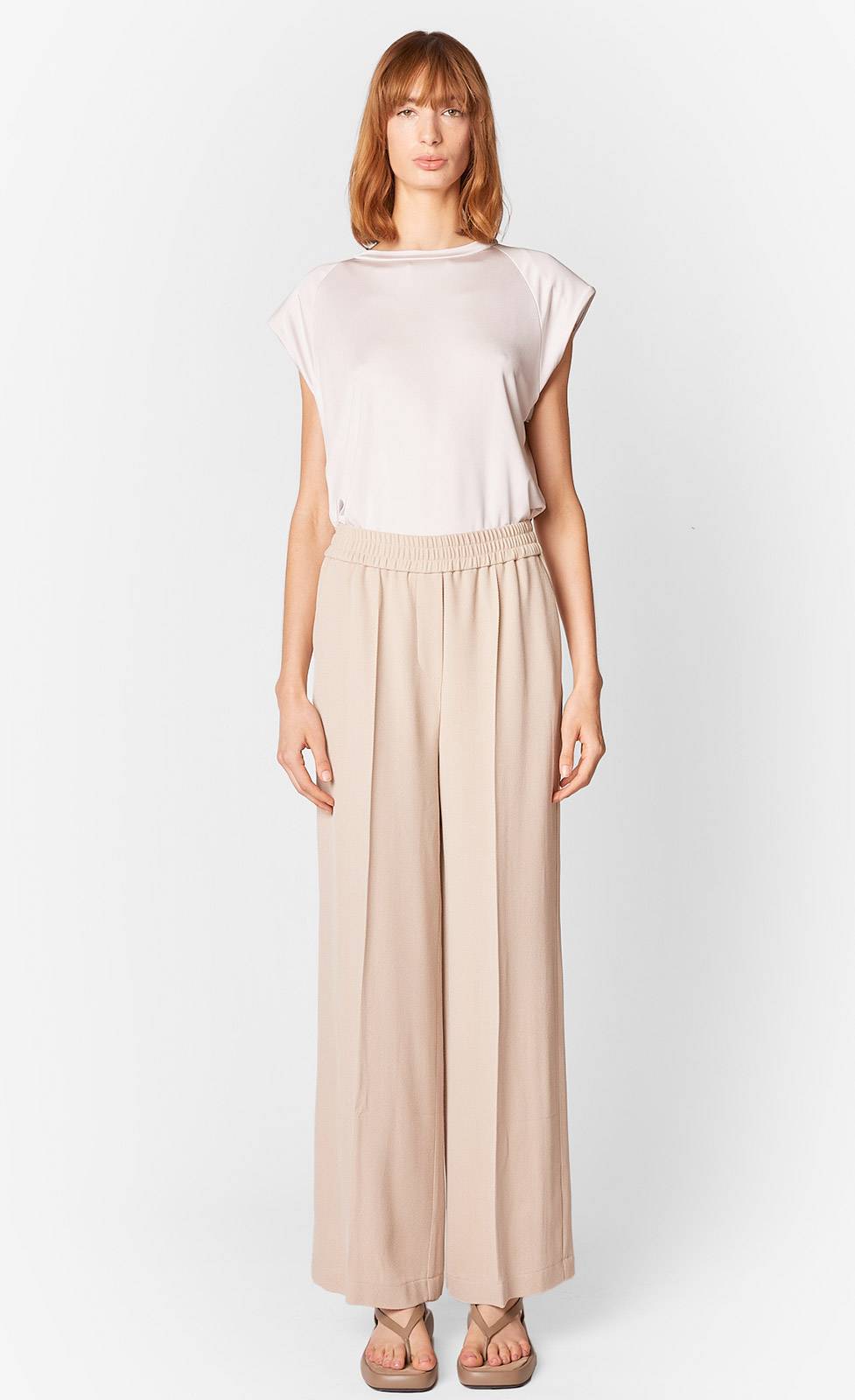 Kiefermann Alice Fließende, weite Hose in Twill-Optik