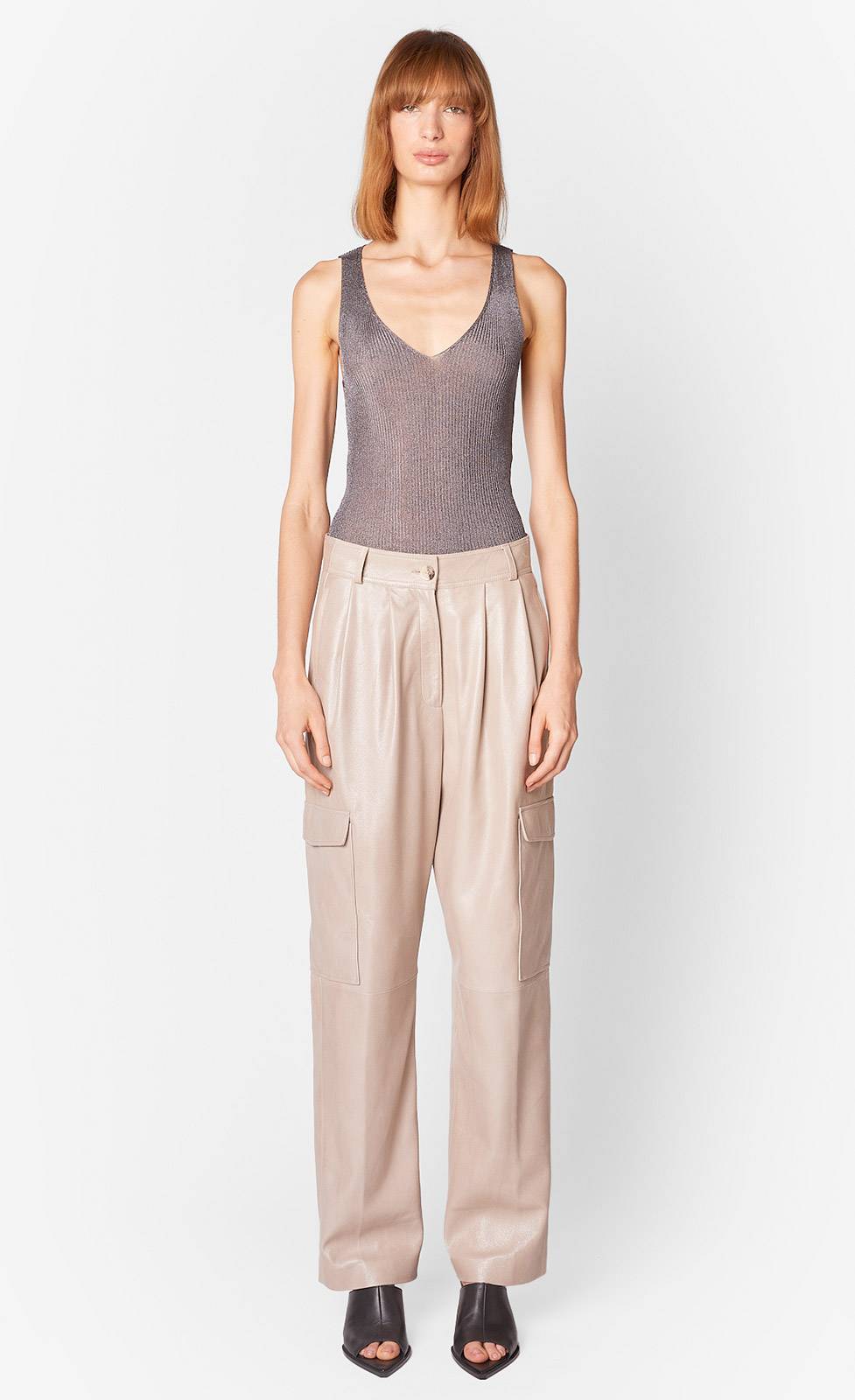 Kiefermann Amaya Nappalederhose Mit Glänzendem Finish