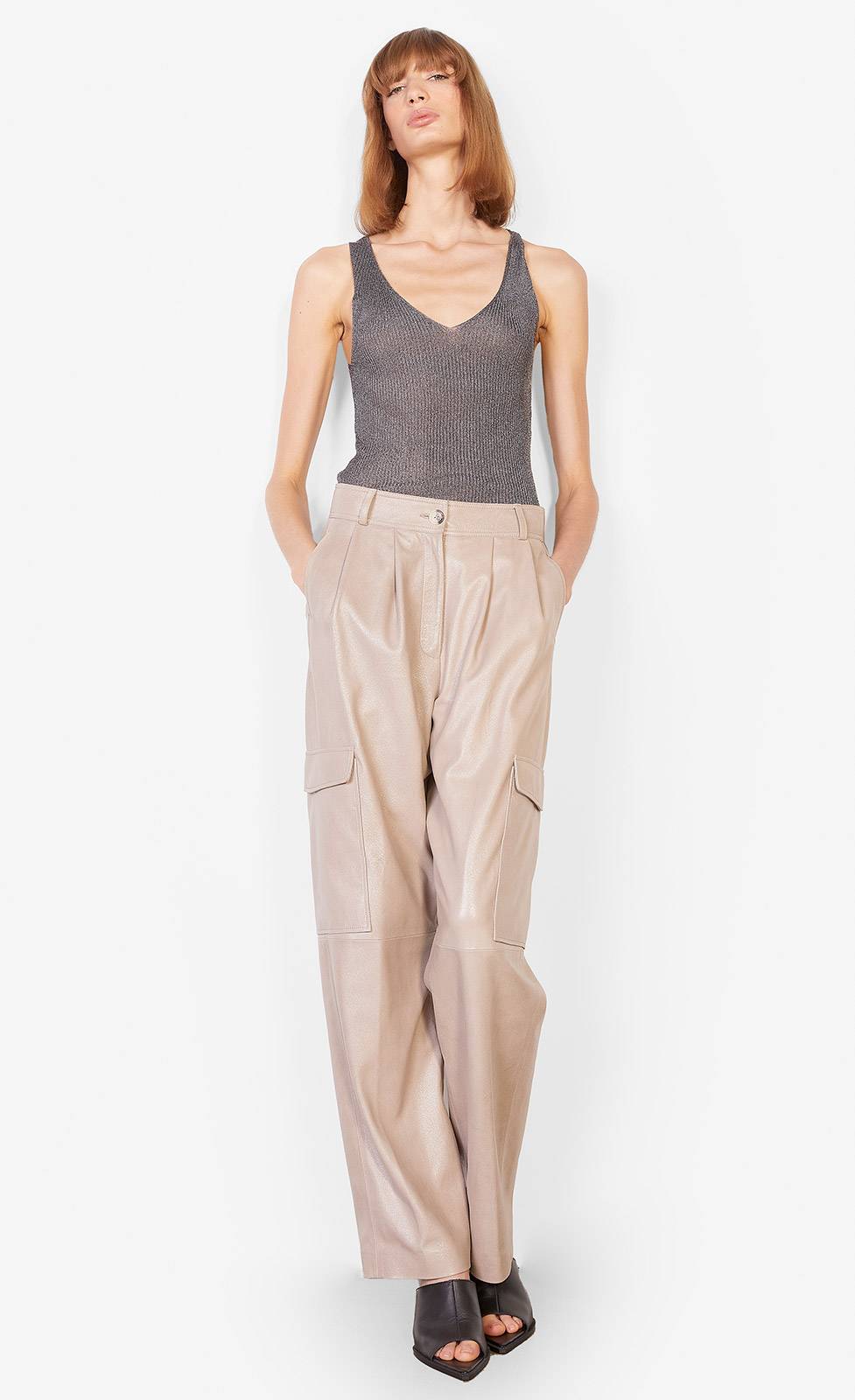 Kiefermann Amaya Nappalederhose mit glänzendem Finish