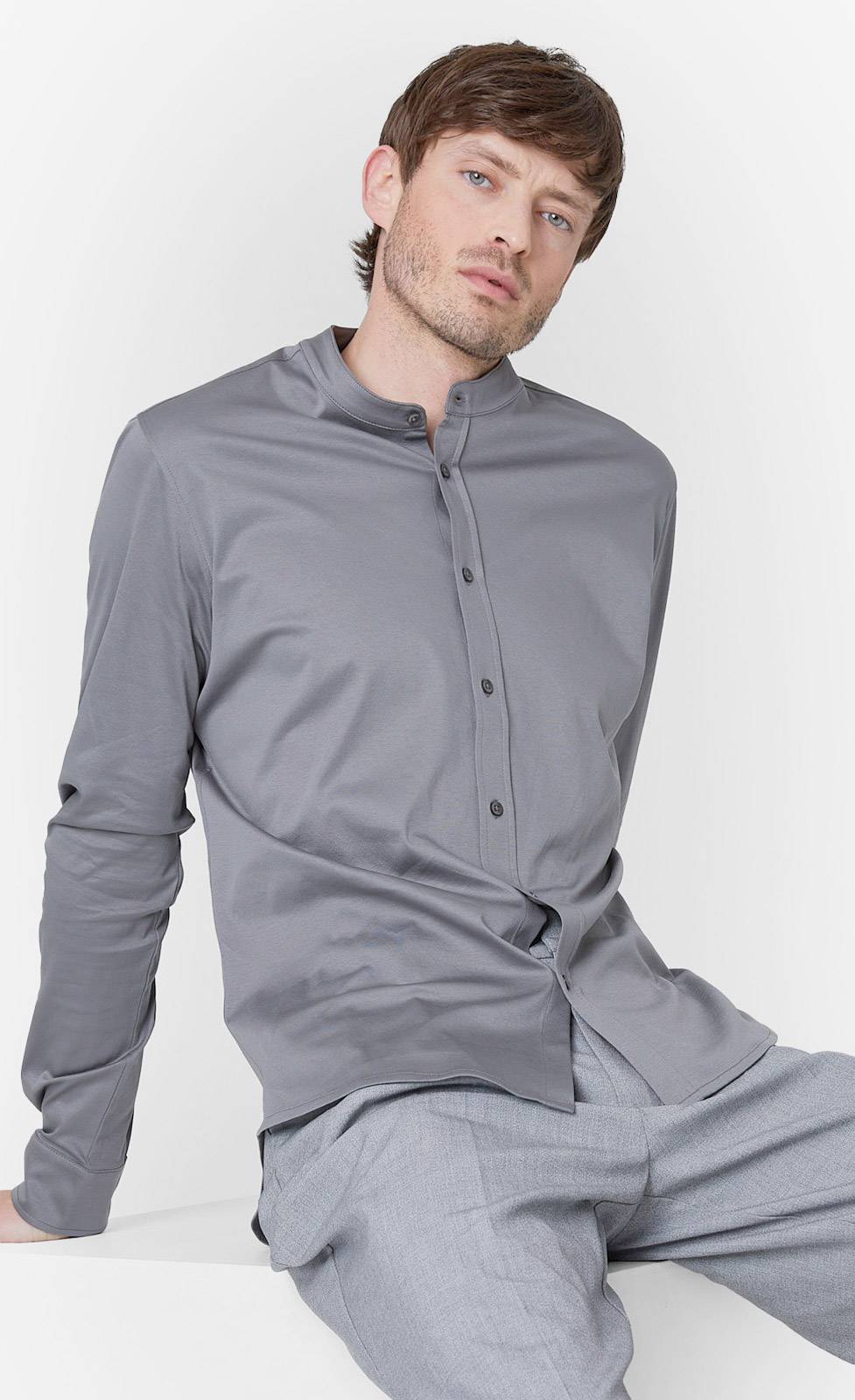 Kiefermann Antonio Jerseyhemd Aus Merzerisierter Baumwolle