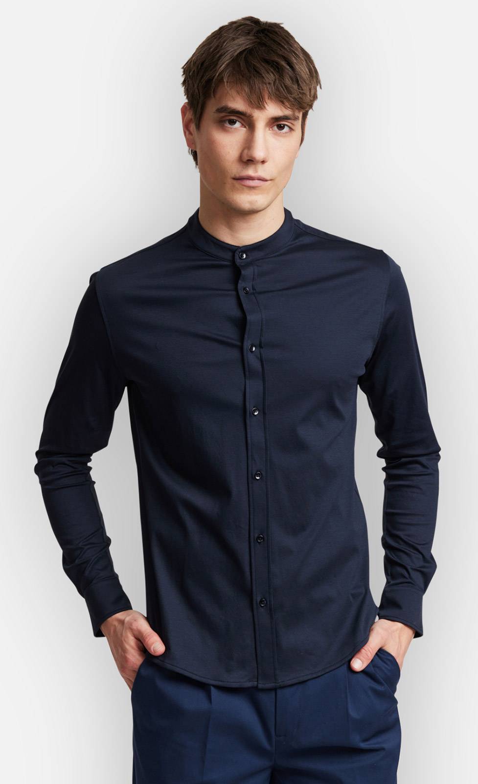 Kiefermann Antonio Jerseyhemd aus merzerisierter Baumwolle