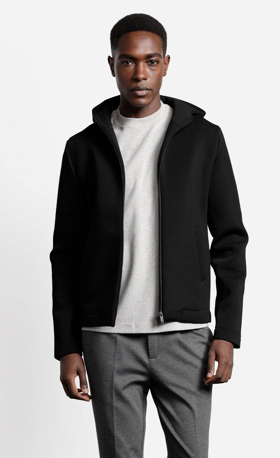 Kiefermann Attan Kapuzenjacke Aus Gebondeter Sweatware