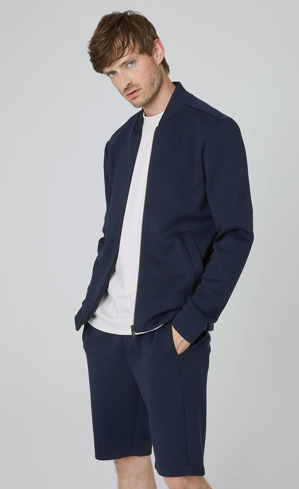 Kiefermann Berno Blousonjacke Aus Gebondeter Sweatware