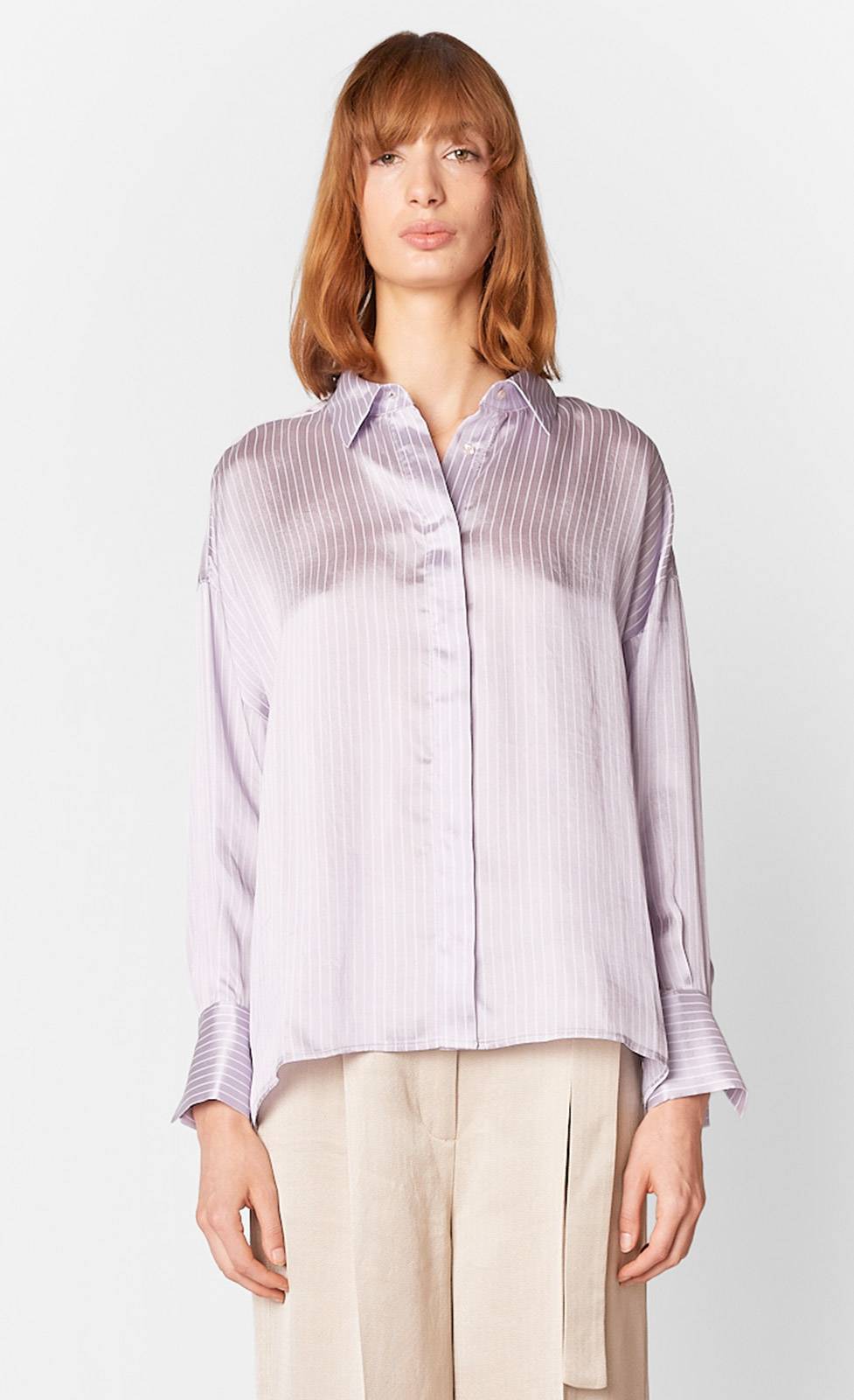 Kiefermann Cecilie Gestreifte Bluse aus Seidenmaterial