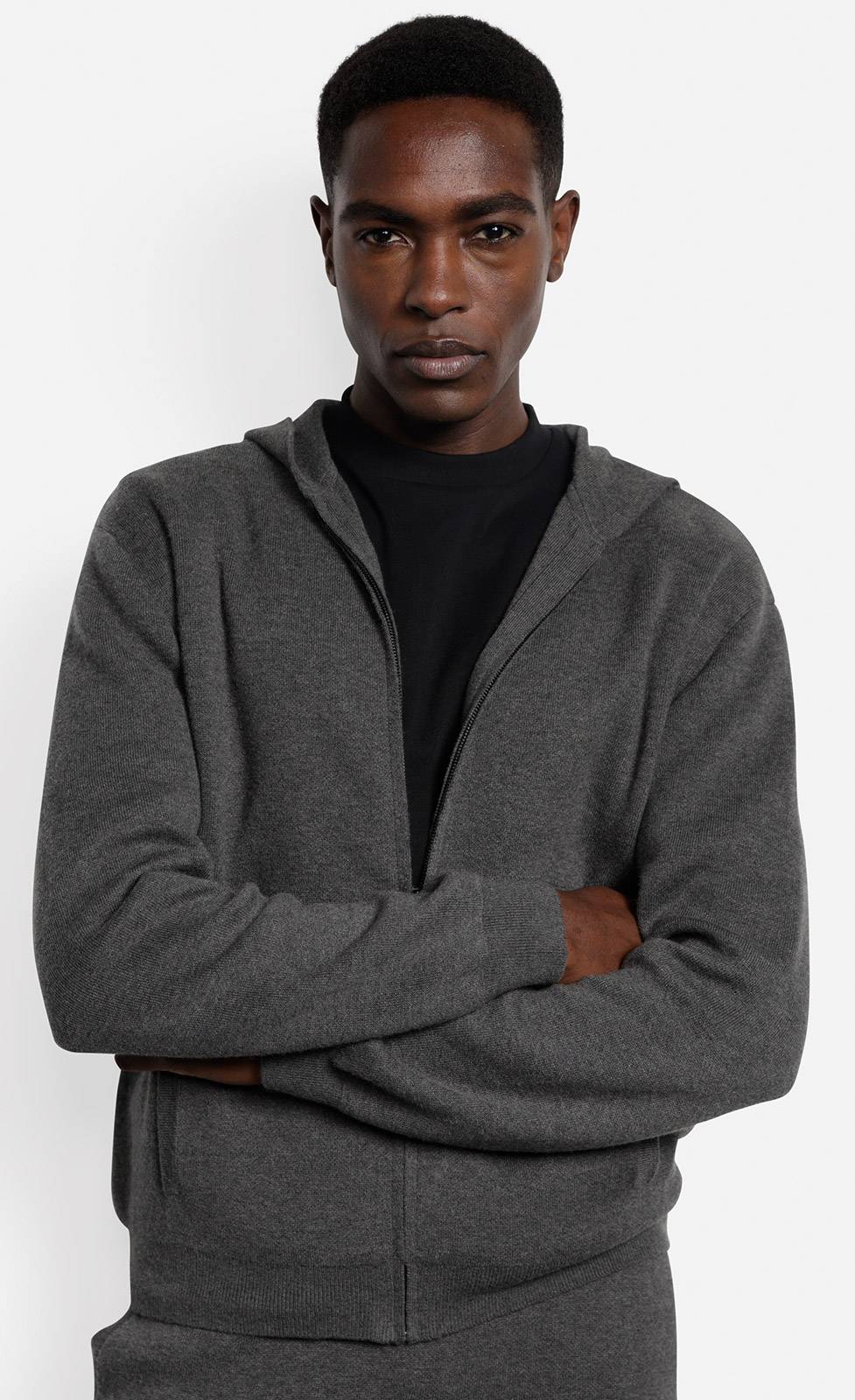 Kiefermann Darioss Kapuzen-Strickjacke Aus Baumwolle