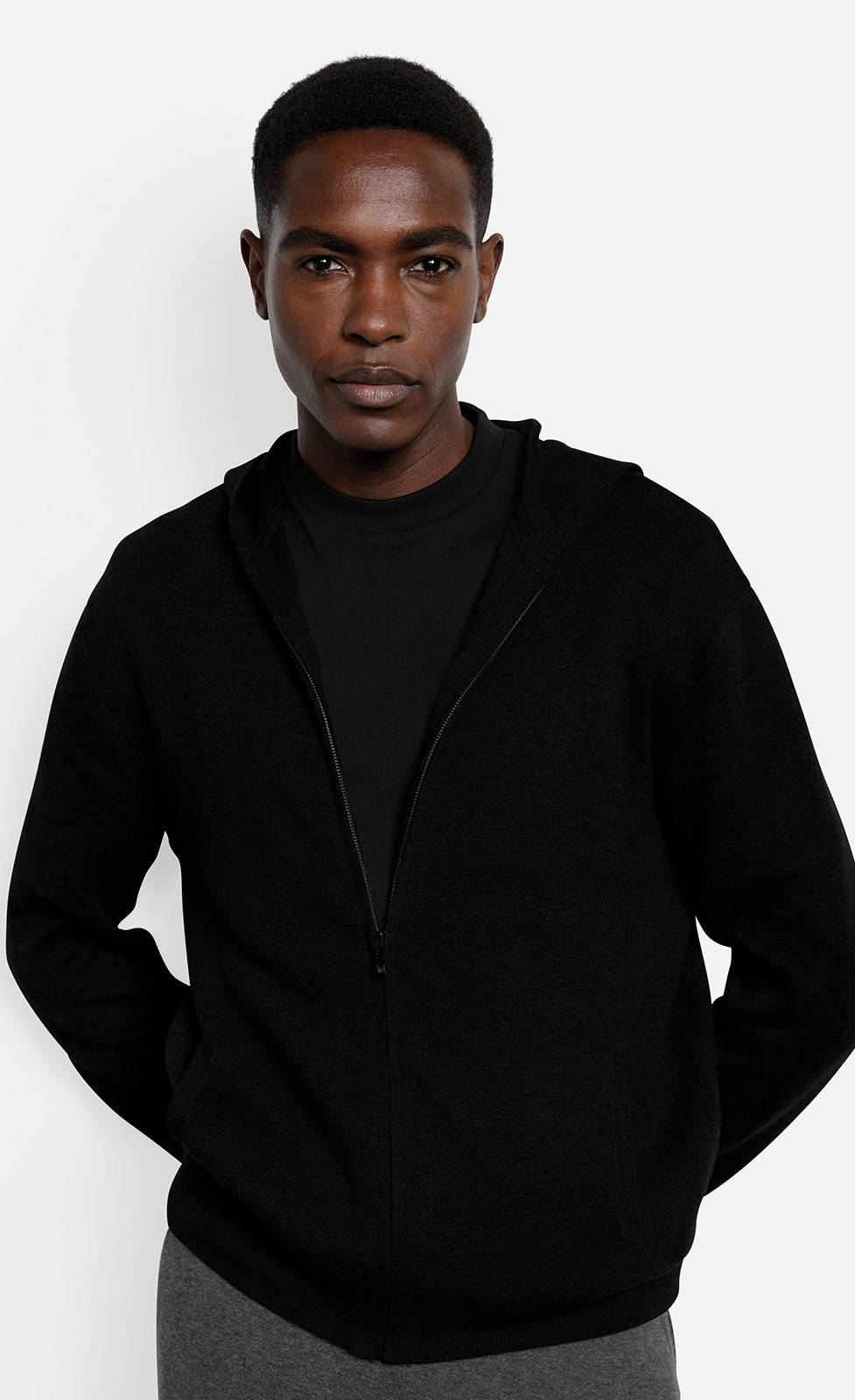 Kiefermann Darioss Kapuzen-Strickjacke Aus Baumwolle