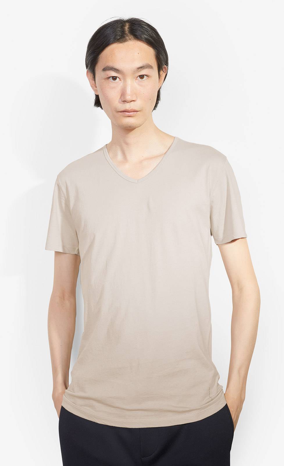 Kiefermann Darius Baumwoll-T-Shirt Mit V-Ausschnitt