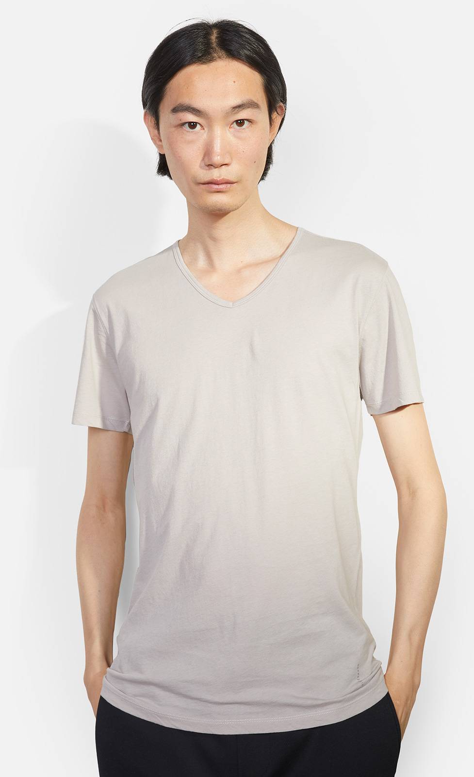 Kiefermann Darius Baumwoll-T-Shirt mit V-Ausschnitt